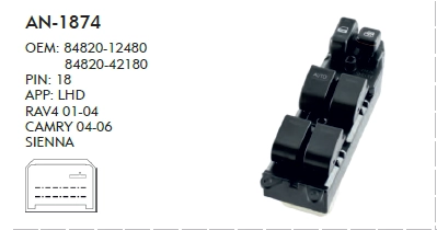 RAV4 01-04 - CAMRY 01-06 CAM AN. SOL DÖRTLÜ