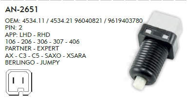206 - 307 - PARTNER - C3 - C5 - BERLINGO FREN MÜŞÜRÜ