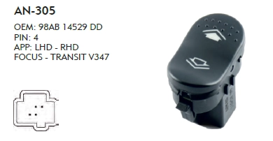 CAM DÜĞME  FORD FOCUS TEKLİ