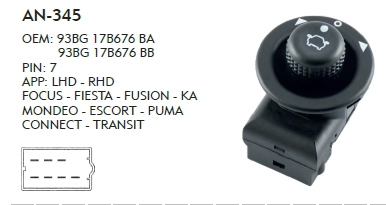 AYNA KUMANDA DÜĞME FORD FIESTA