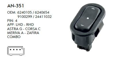 SAĞ ÖN CAM DÜĞME COMBO TEKLİ