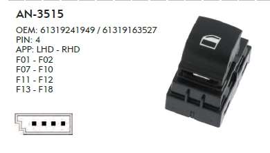 CAM DÜĞME BMW F11 - TEKLİ - 4 PIN