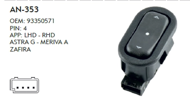 ARKA CAM DÜĞME  ASTRA G TEKLİ