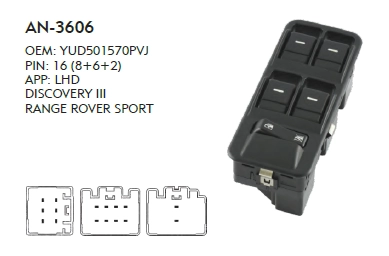 SOL CAM DÜĞME RANGE ROVER SPORT