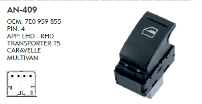 SAĞ CAM DÜĞME TEKLİ T5