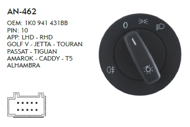 FAR AÇMA KAPAMA DÜĞME CADDY -TEK SİSLİ