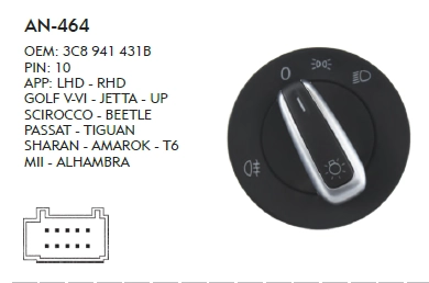 FAR AÇMA KAPAMA DÜĞME T6