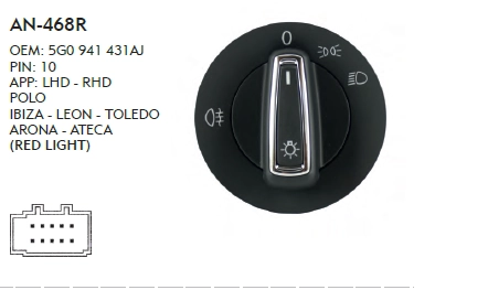 FAR AÇMA KAPAMA DÜĞME TOLEDO -  ÇİFT SİS