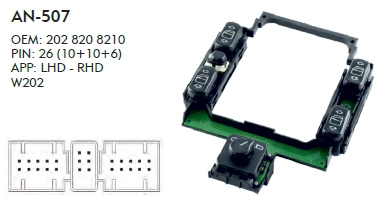 CAM DÜĞME  MERCEDES W202  (CAM DÜĞME GRUBU)