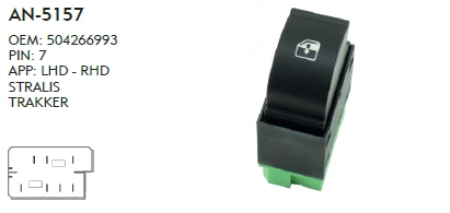 SAĞ CAM DÜĞME  IVECO STRALIS -IVECO STRALIS - 7 PIN