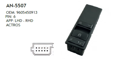 ACTROS POWER WINDOW SWITCH - PSGR