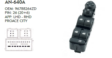 SOL CAM DÜĞME  GRANDLAND X SET -  KATLANIR AYNA