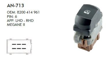 SAĞ ÖN CAM DÜĞME RENAULT MEGANE 2 OTANTİK