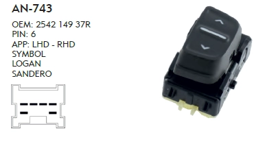 CAM DÜĞME SYMBOL TEKLİ