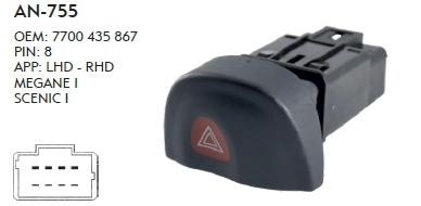 DÖRTLÜ FLAŞÖR RENAULT MEGANE 1 - 8 PIN