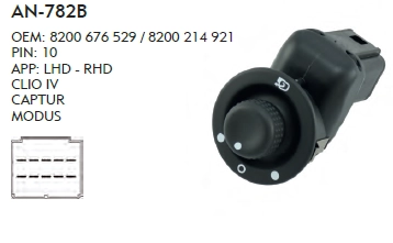 AYNA AYAR DÜĞME CLIO 4