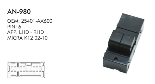 MICRA K12 CAM AN. SOL ÇİFTLİ  02-10